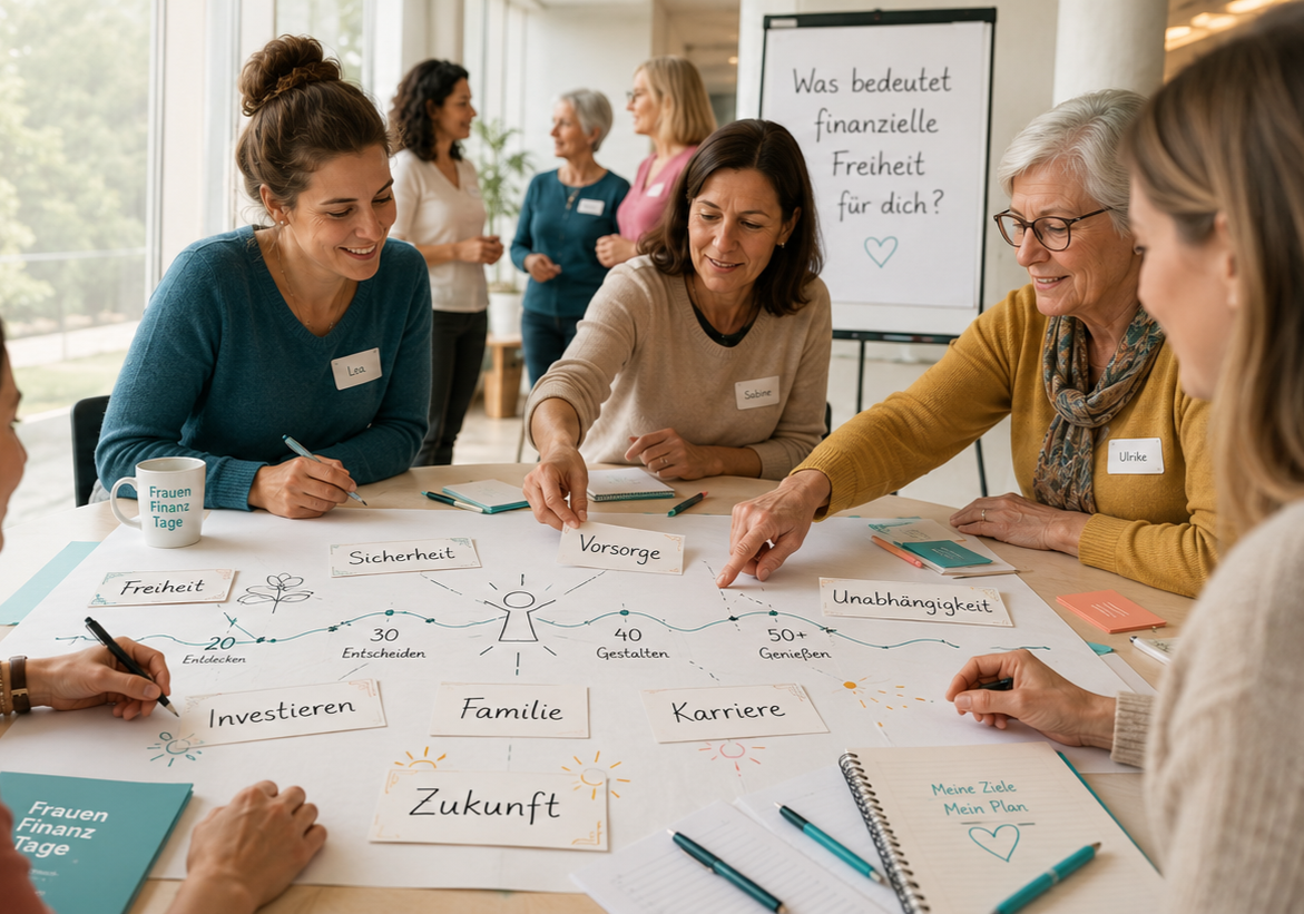 Frauen im Workshop zu Finanzen und Zukunft